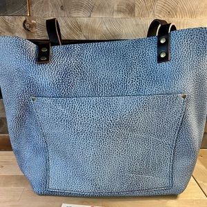Portland Leather Fog Large Tote Bag